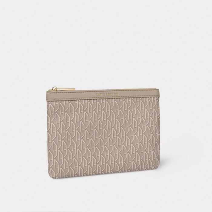 Katie Loxton Signature Pouch - Taupe